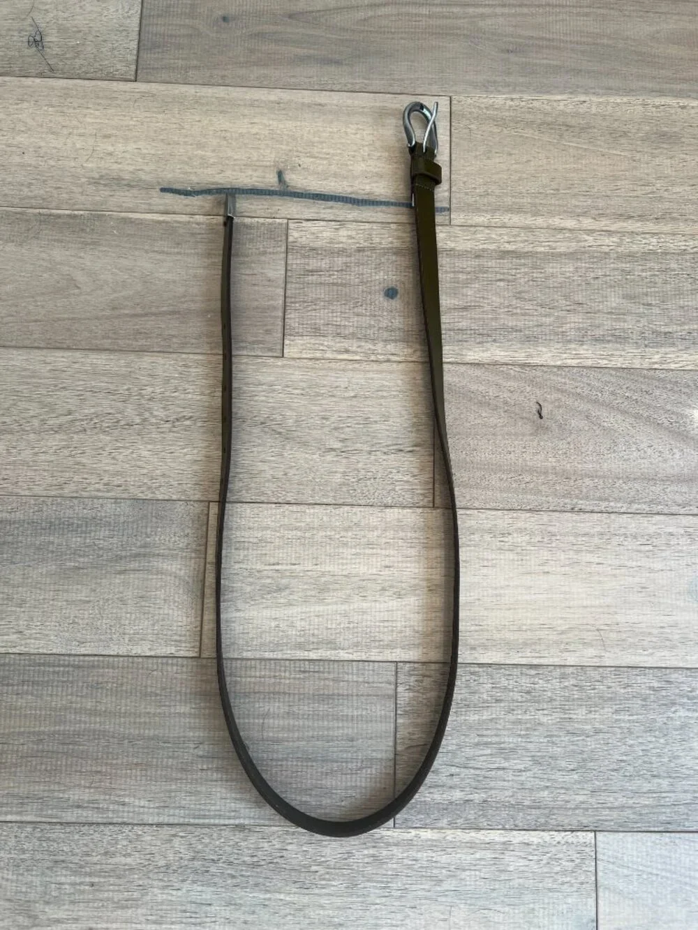 NWOT Lucky Brand Olive Green Leather Belt - Size Large